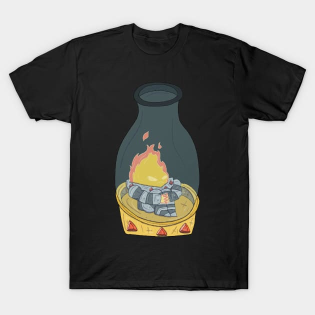 Adventure Time - Flame King Prison T-Shirt by surfinggiraffecomics